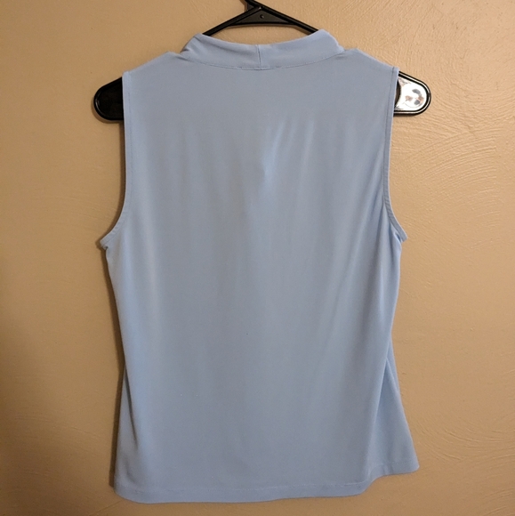 Calvin Klein Knot Neck Blue Dress Top - Picture 5 of 5